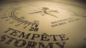 Barometro annuncia valori di pressione di tempesta.