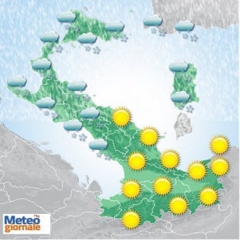 I capricci del clima: l’Italia è a testa in giù