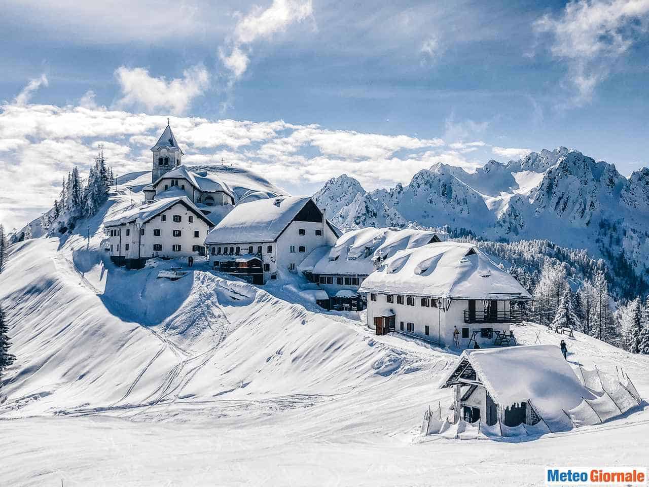 Meteo d’Inverno a fine Ottobre, neve in Italia a quote basse