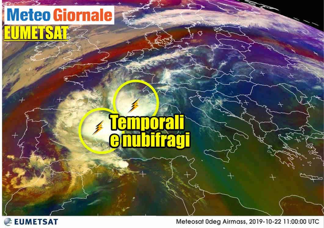 Bombe meteo: temporali cattivissimi in azione. Evoluzione ITALIA