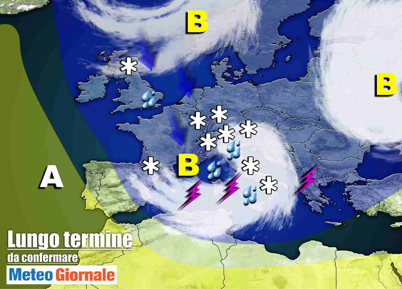 Meteo sino 11 Marzo: STOP Primavera precoce, INVERNO irrompe su Italia