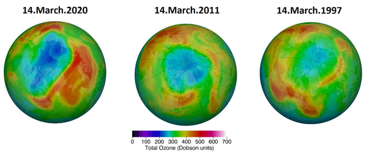 Raro buco dell’OZONO sull’Artico: potrebbe essere record