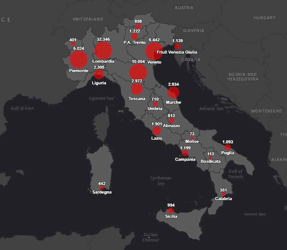 Protezione Civile, situazione odierna Coronavirus – Covid 19