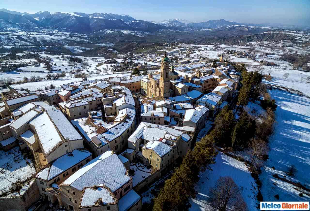 Meteo con neve in Valle Padana in settimana