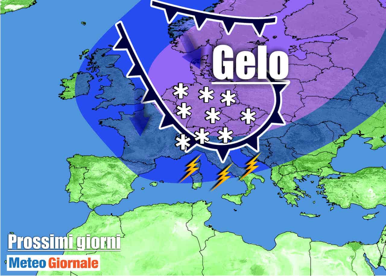 Meteo Italia verso una nuova IRRUZIONE ARTICA  con FREDDO e NEVE