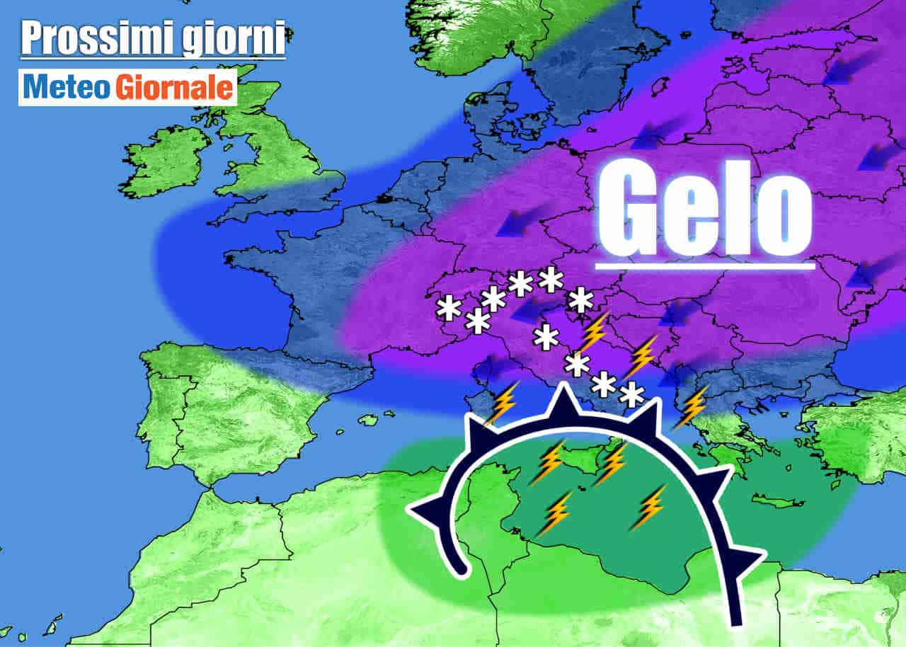 Meteo Italia: arriva il VERO INVERNO, con FREDDO, NEVE in pianura e vento