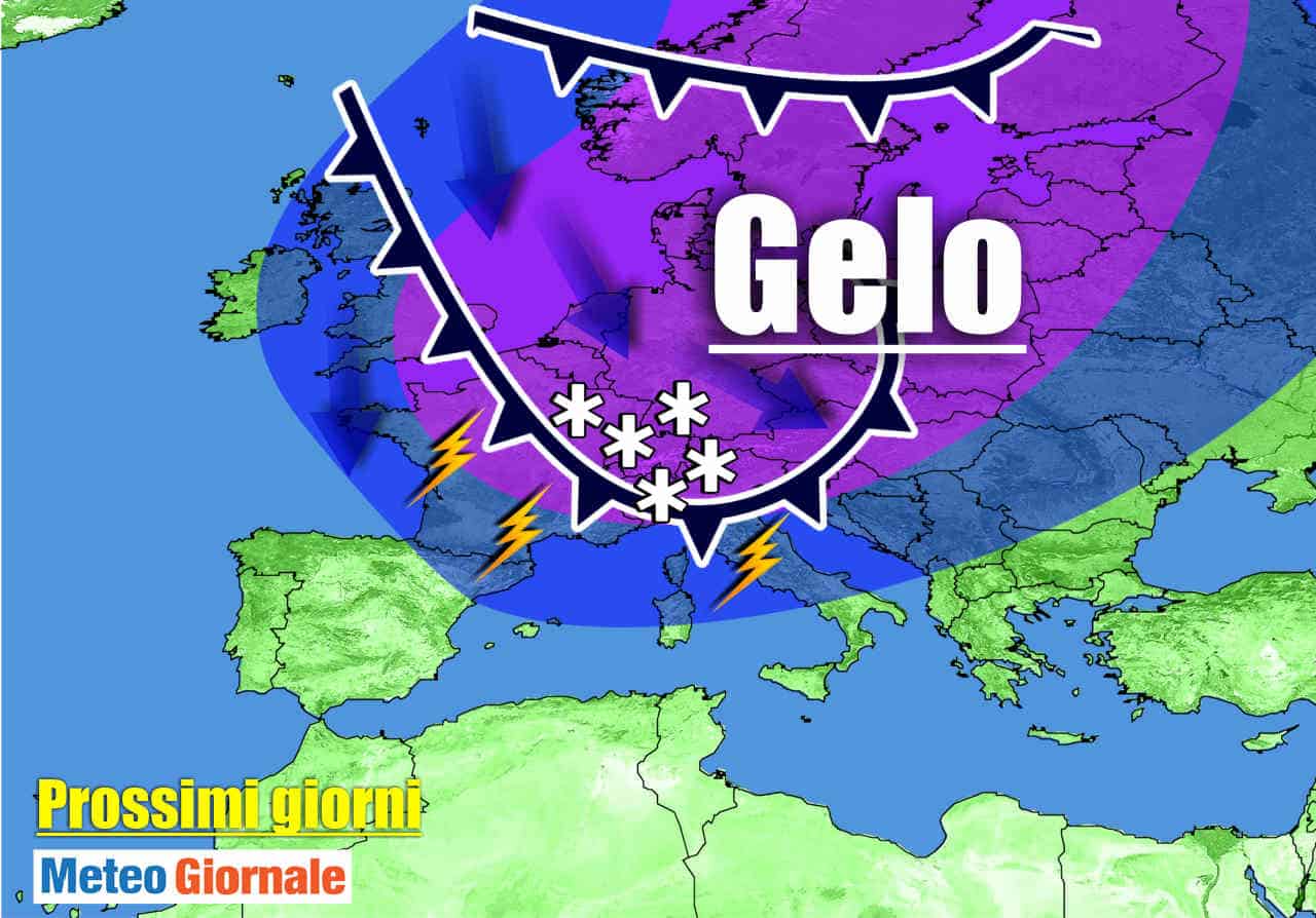 Meteo Italia: blitz d’INVERNO, aria fredda con Burrasca