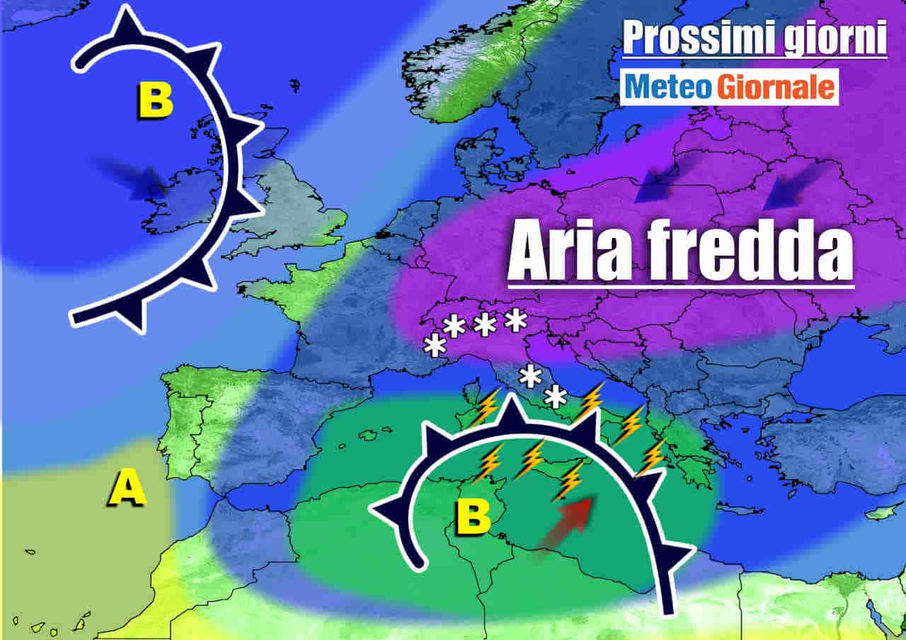 Meteo Italia: FREDDO avvolge tutta l’Italia. NEVE e gelo tardivo