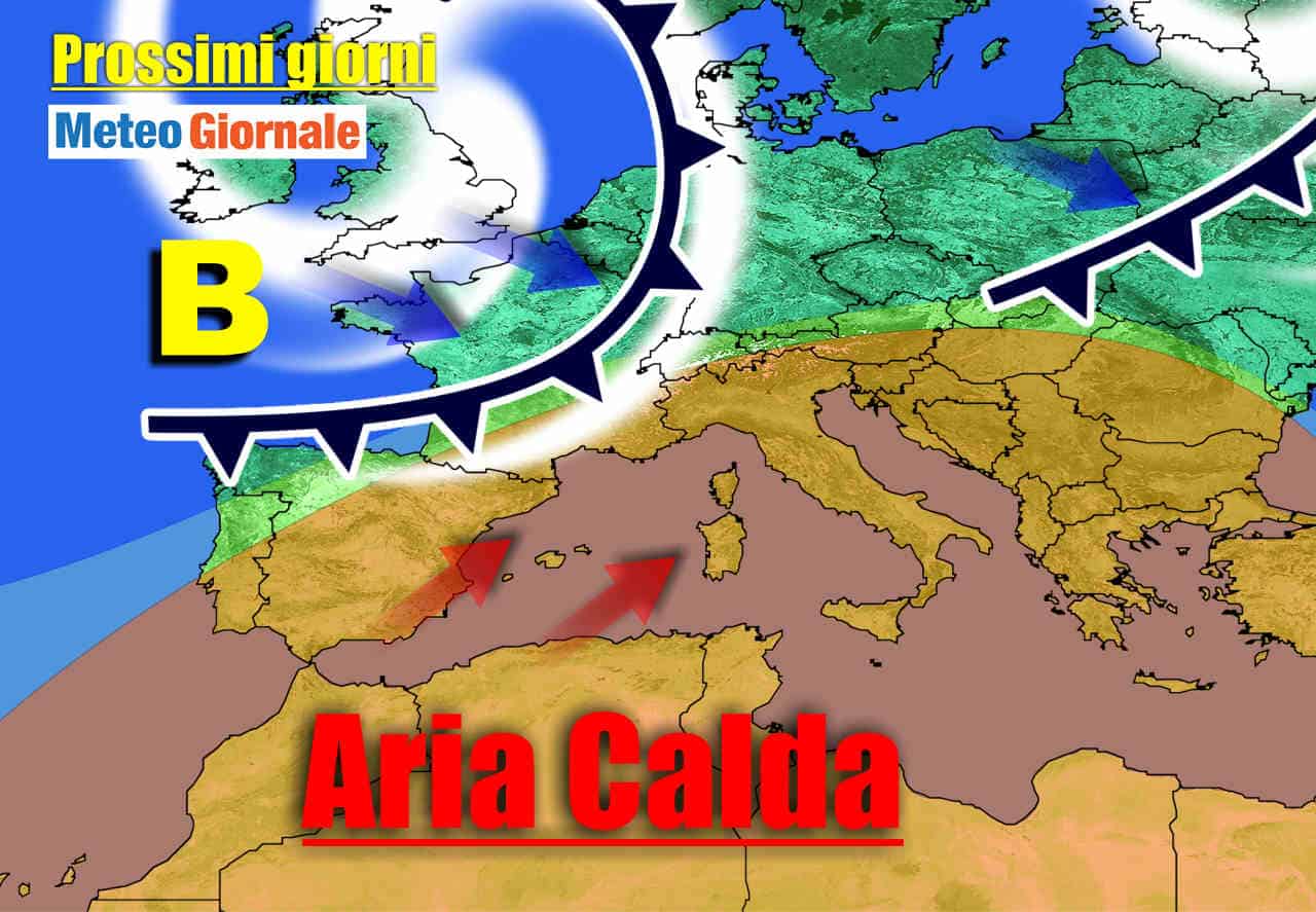 Meteo Italia: ANTICICLONE con CALDO fuori stagione verso lo STOP