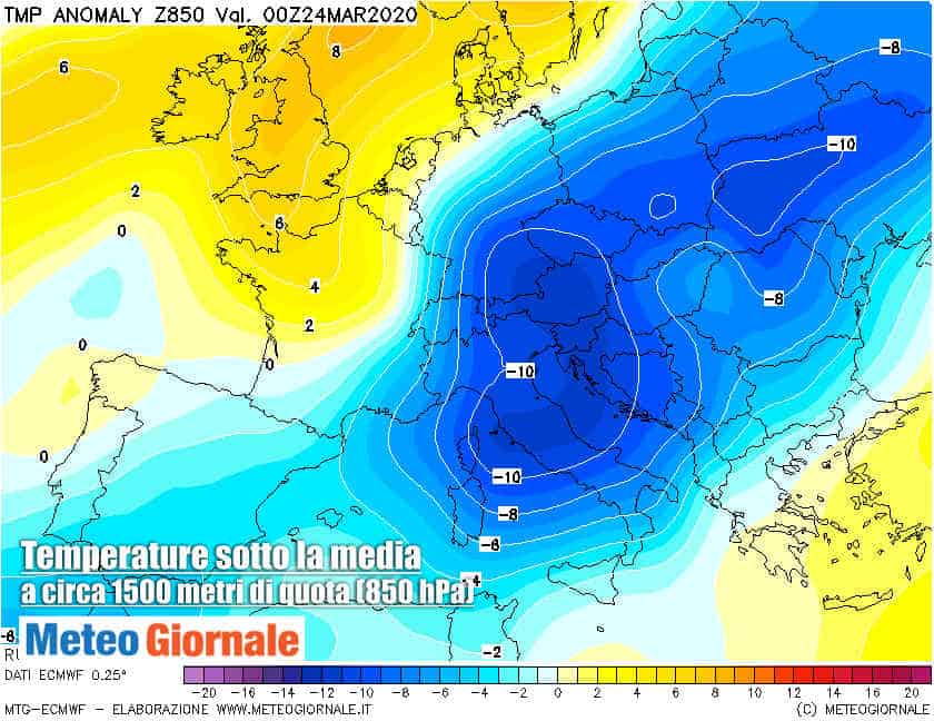 Meteo Italia, pessime previsioni, rischio GELO ed anche NEVE