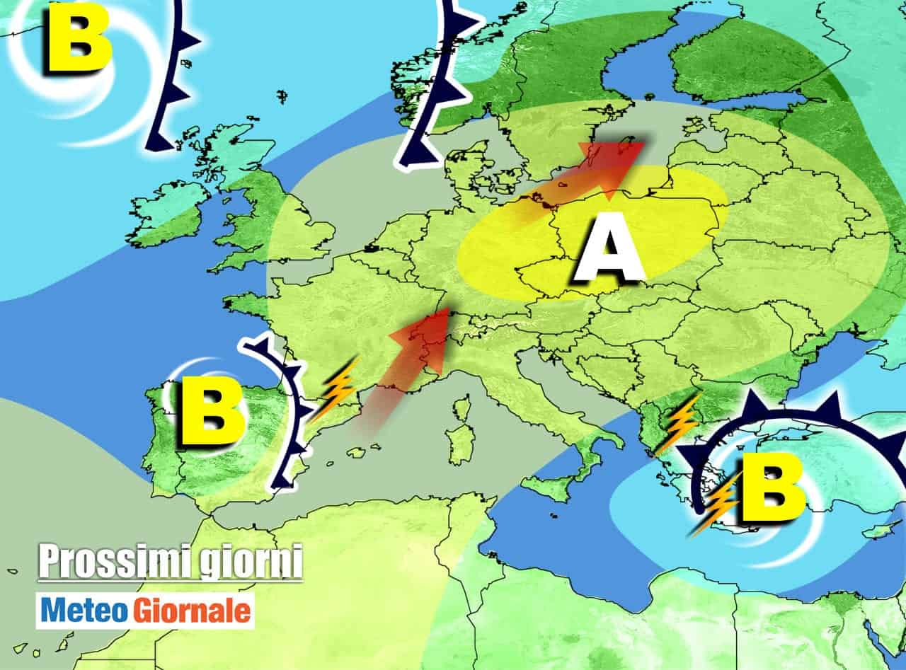 Meteo sino a Pasqua: anticiclone dominante e CALDO in aumento sull’Italia