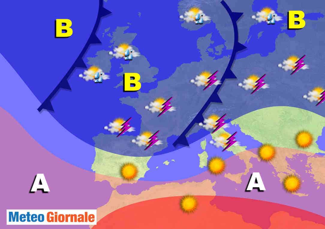 Ecco le BOMBE d’acqua a Giugno, Italia a marcato rischio meteo