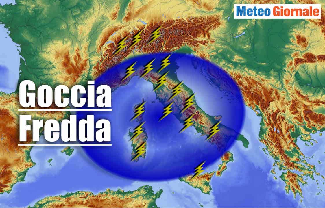 GOCCIA FREDDA sulla precoce Estate: meteo in sensibile peggioramento