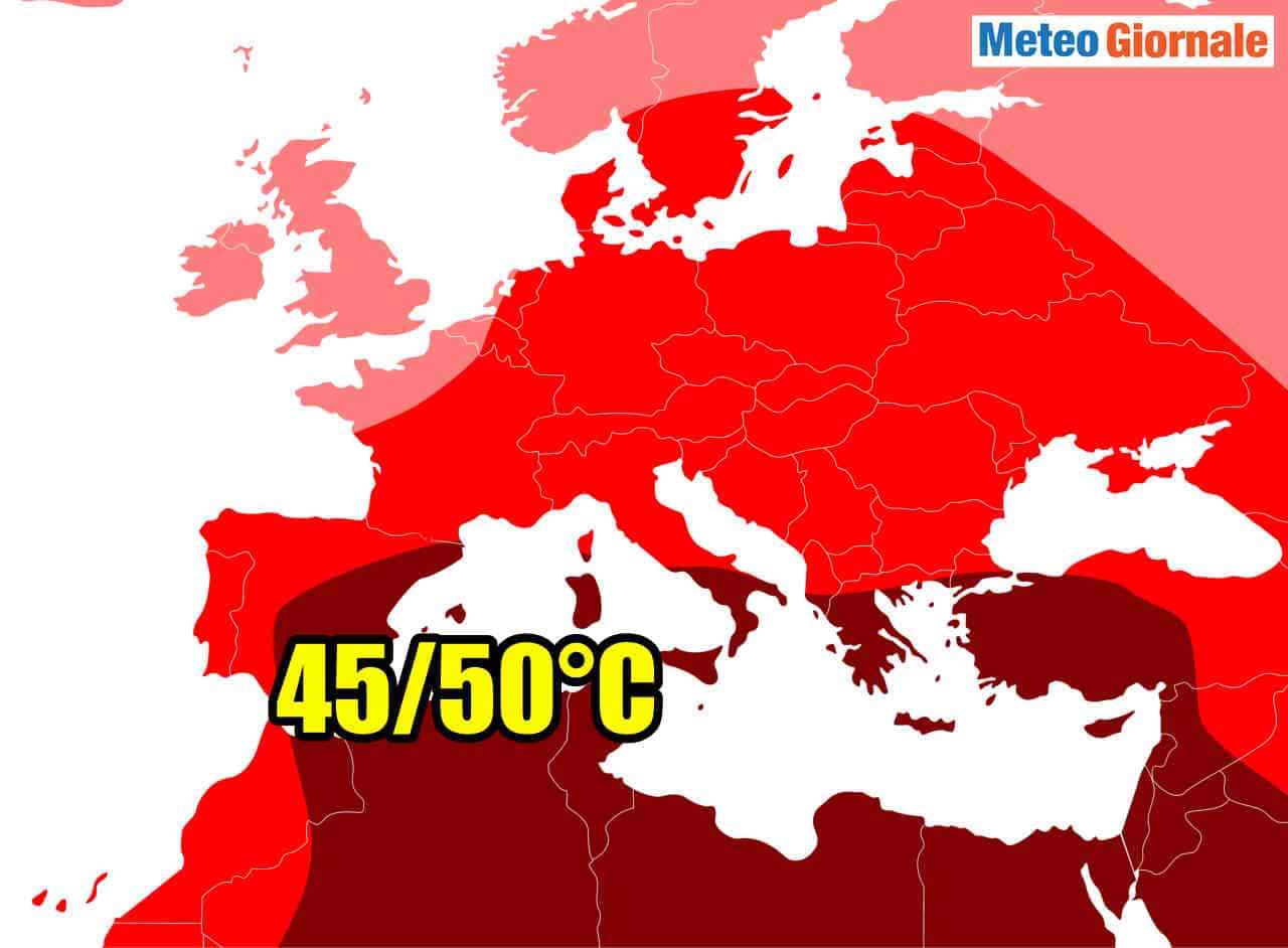 Meteo ESTATE 2020, Italia candidata ai 50°C in Europa. Vediamo dove