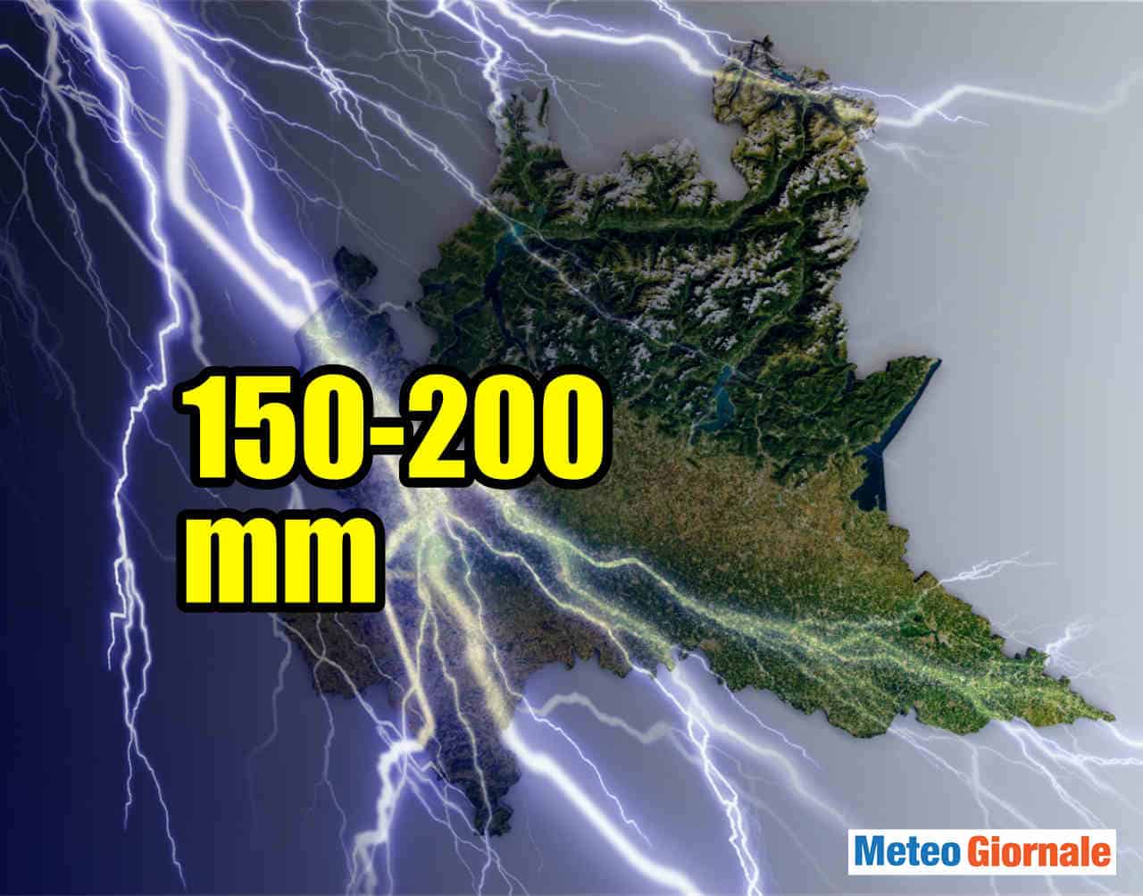 Clamoroso nubifragio da 200 mm a Milano, altro che pioggerella: è meteo estremo