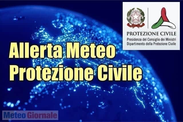 Allerta Meteo ROSSA e GIALLA da parte della Protezione Civile