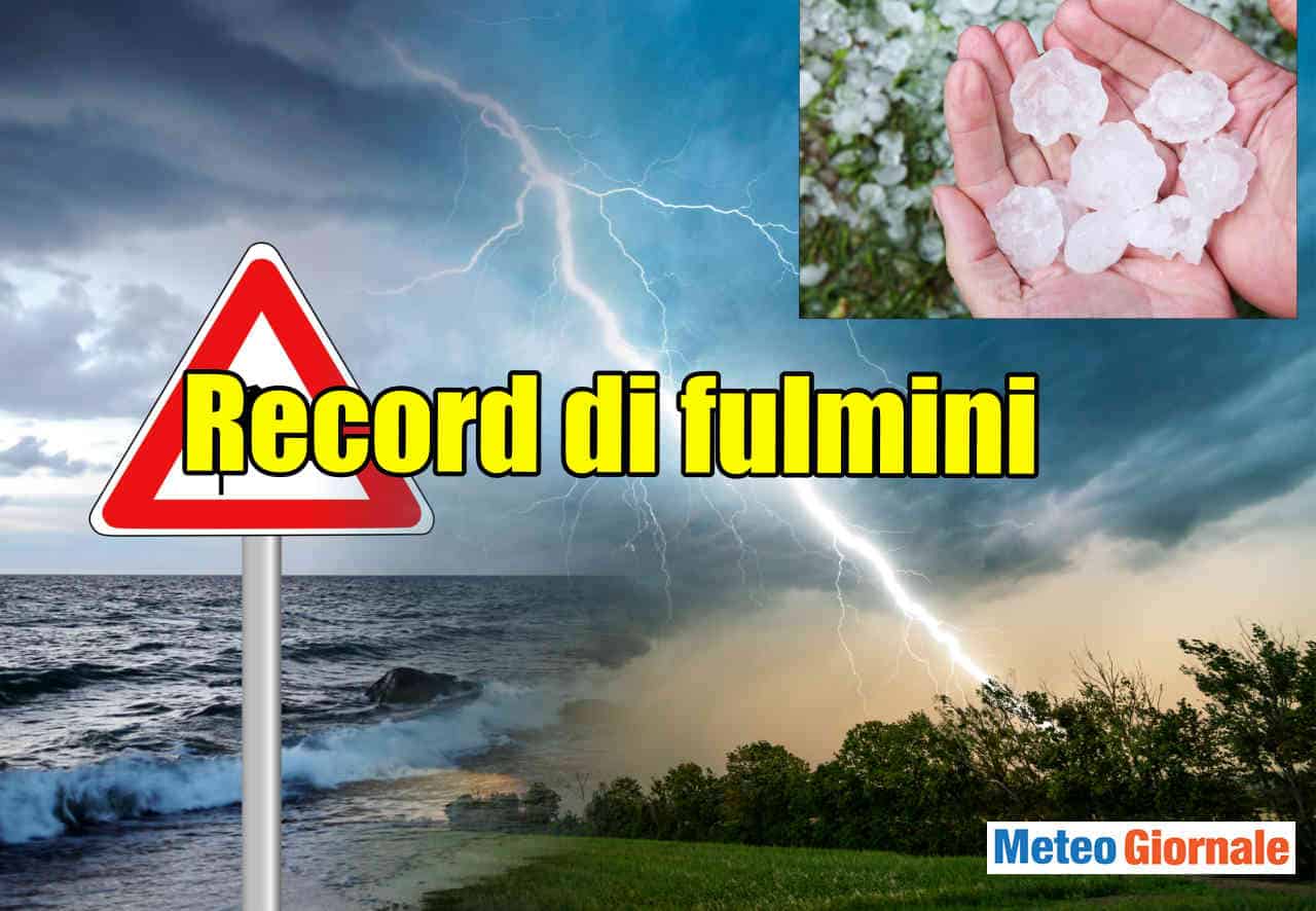 Meteo Italia, Estate sempre più fulmini. Record
