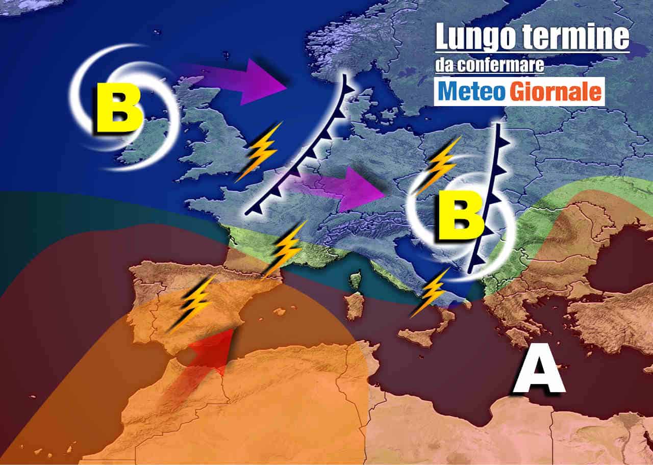 Meteo all’11 Luglio, STOP il CALDO afoso per forti TEMPORALI