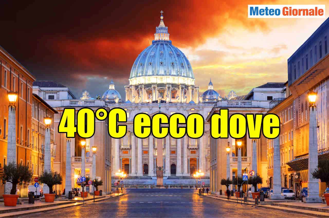 METEO: verso il CALDO fin sino i 40 gradi sull’Italia