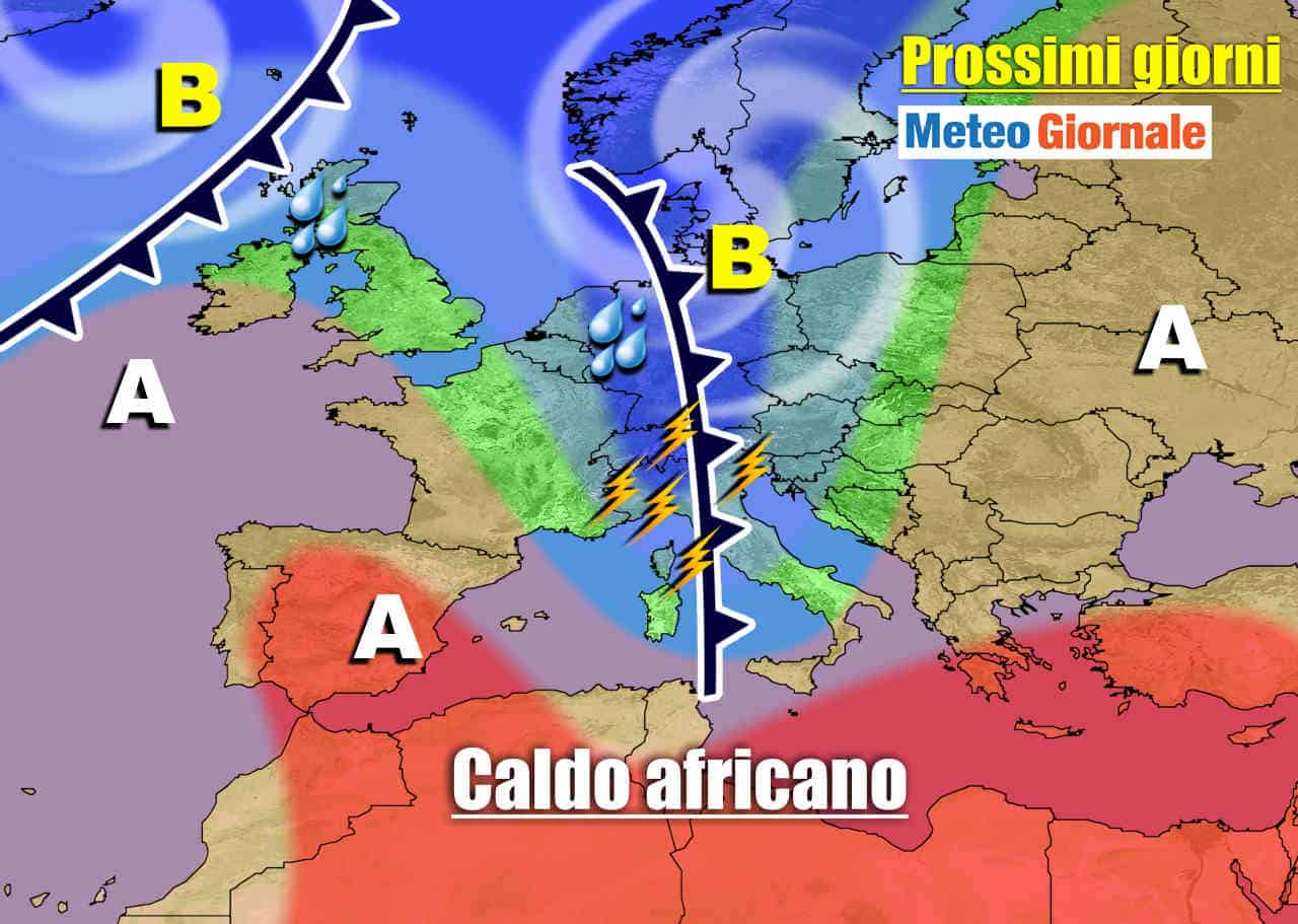 METEO sino 13 Giugno: non sembra Estate, eccesso di Temporali