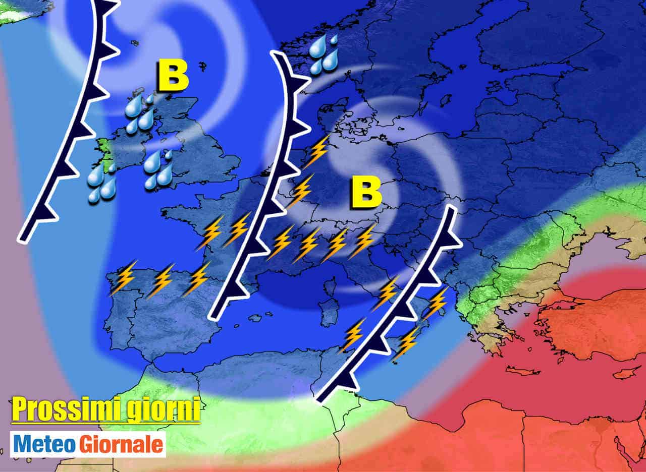 METEO sino 11 Giugno: subito criticità