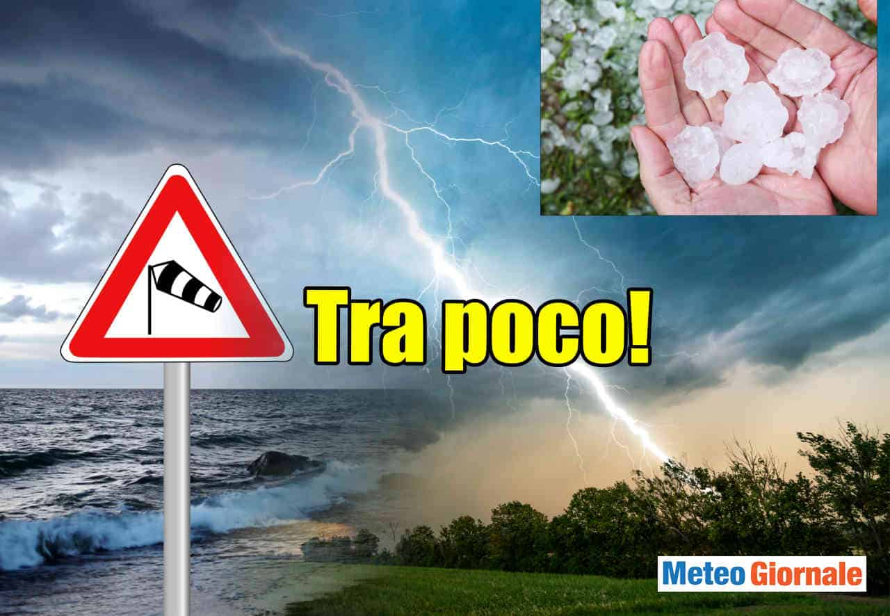 Meteo verso una nuova raffica di forti temporali. Rischio grandine