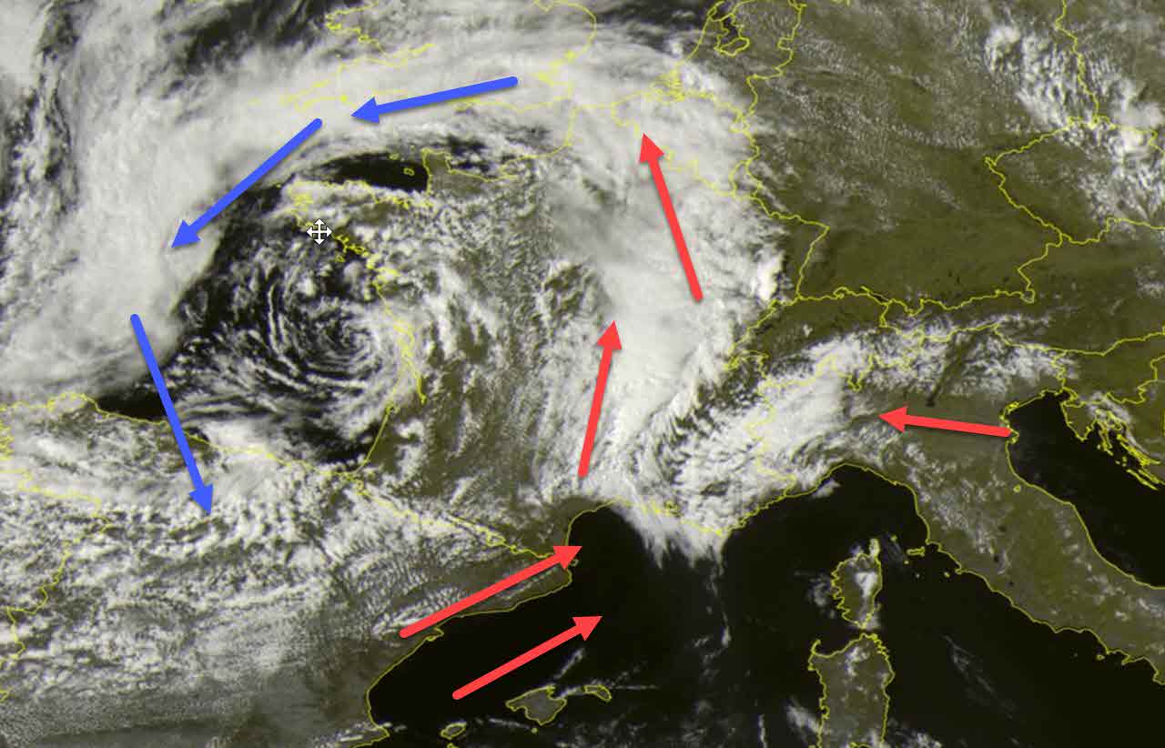 Prossime ore: Ciclone Oceanico dirige perturbazione verso l’Italia, meteo che peggiora