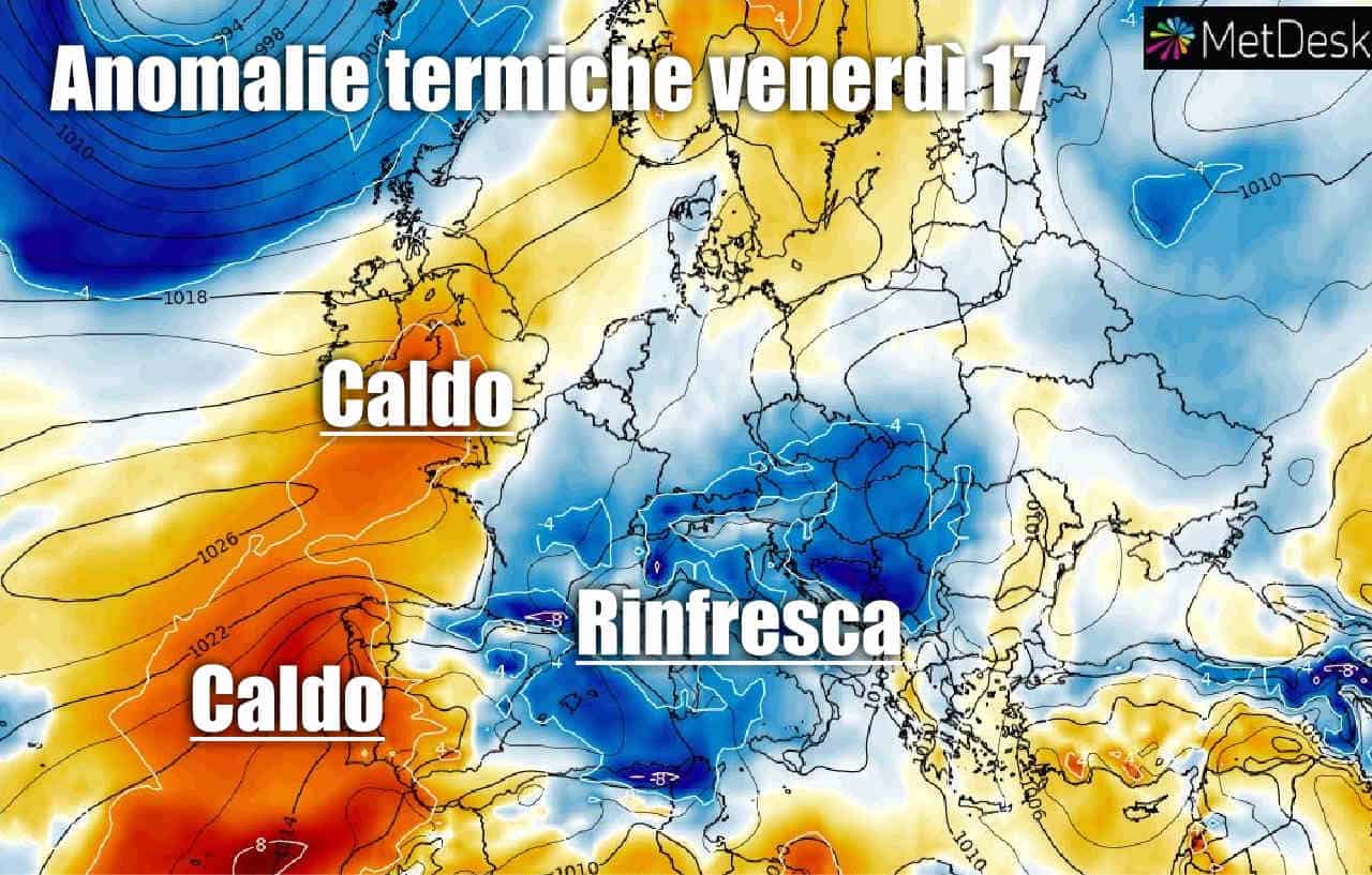 TRACOLLO delle temperature: il prossimo sarà un fresco weekend