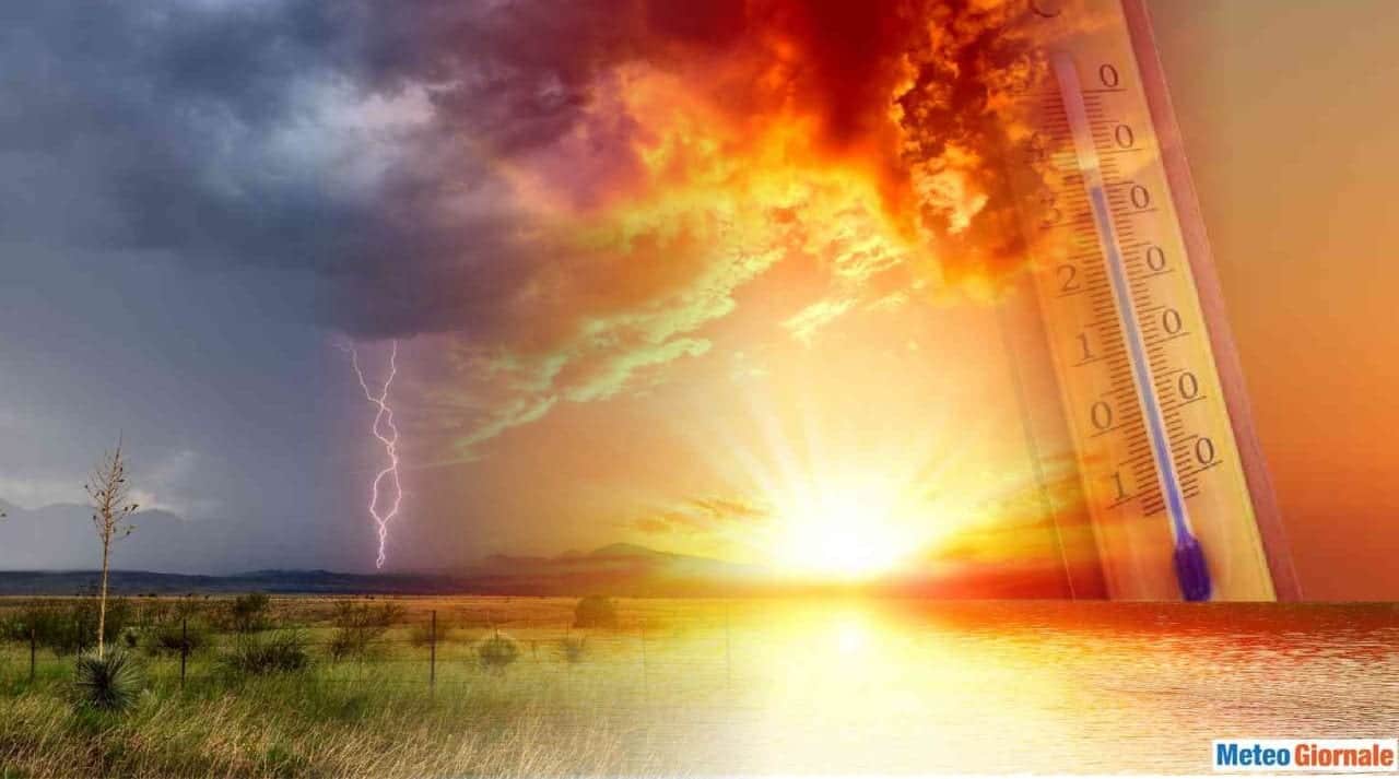 METEO weekend con TEMPORALI spazza caldo. L’anticiclone africano arretra