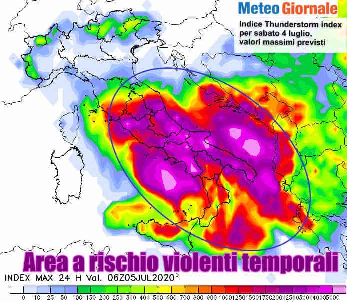 Italia in balia del METEO avverso: NUBIFRAGI e GRANDINE verso il Centro-Sud