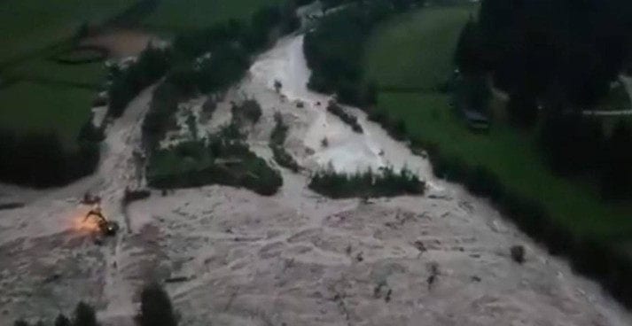 GIGANTESCA FRANA a San Vigilio di Barebbe, il video è impressionante