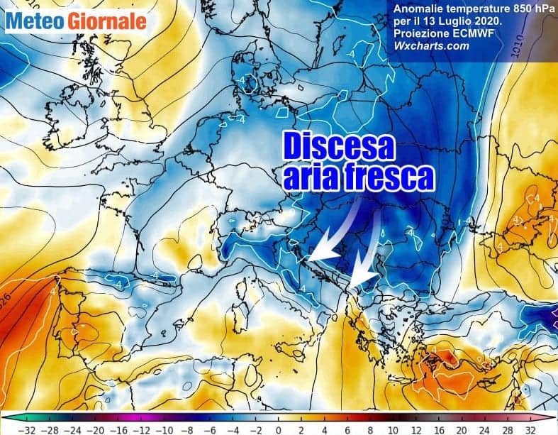 Meteo con importante CALO TERMICO in Italia, stop CALDO estremo. Durerà?