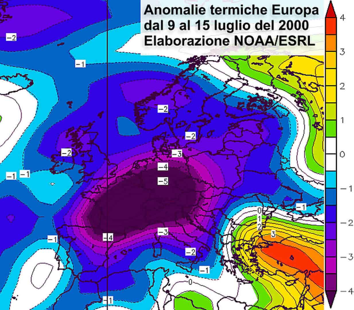 Crisi meteo in piena estate: incredibile freddo artico nel cuore di luglio