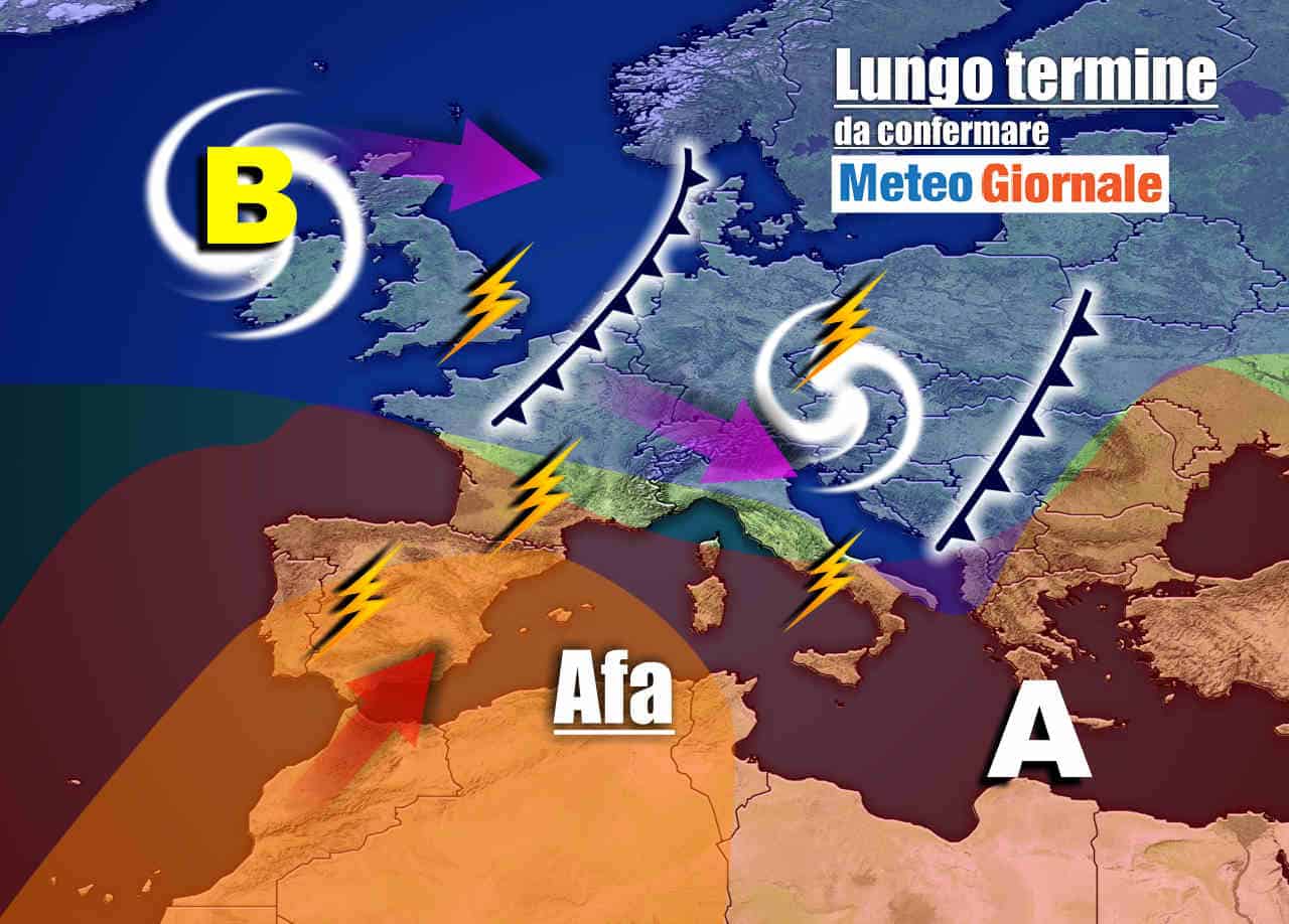 Meteo Italia sino al 12 luglio, tra picchi d’AFA e rapide RINFRESCATE
