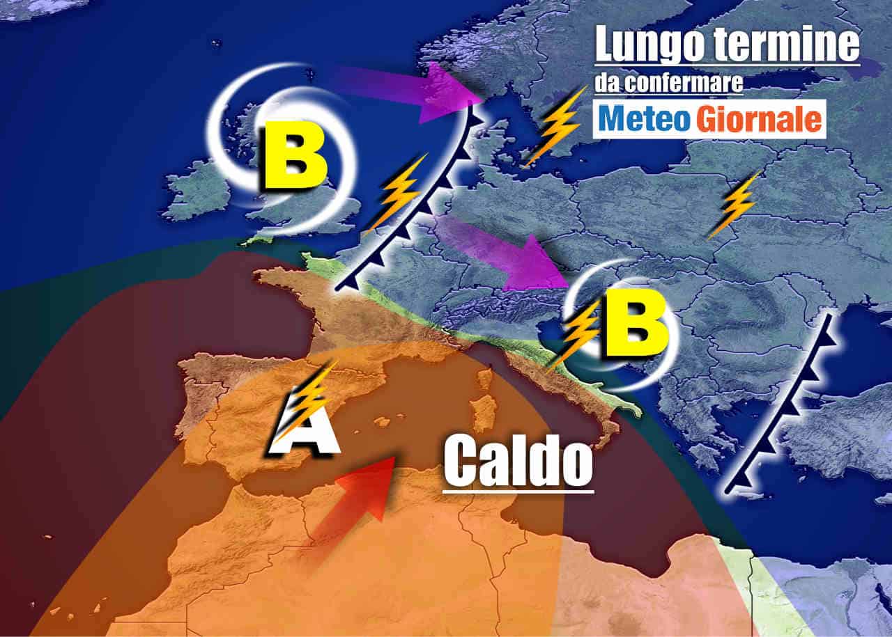 Meteo sino al 14 luglio, torna il CALDO africano con TEMPORALI in agguato
