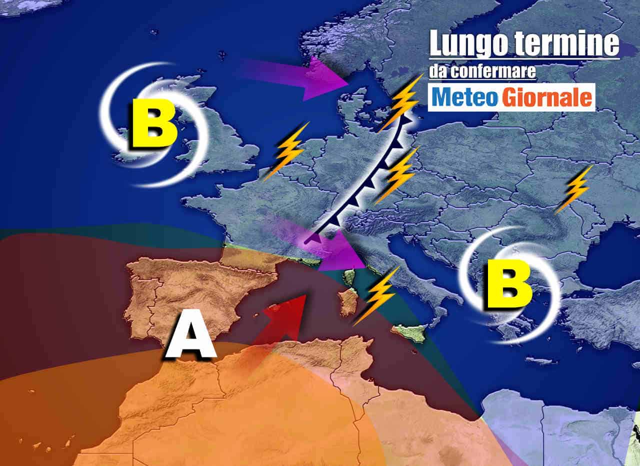 Meteo Italia a 15 giorni: lo spettro CALDO intenso e altri NUBIFRAGI con grandine