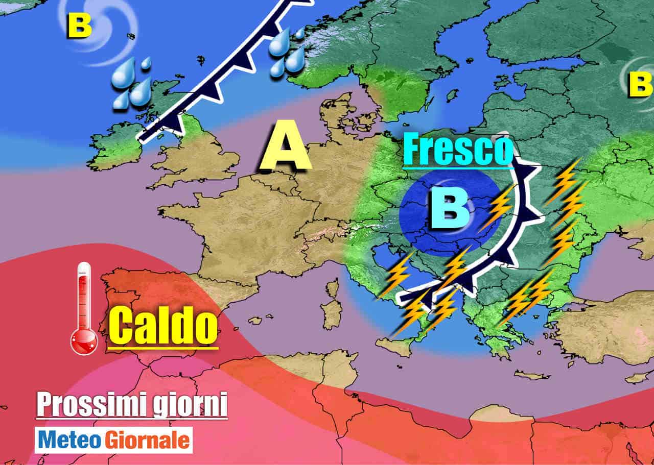 METEO 7 Giorni: altri TEMPORALI, poi ….. ESTATE in crisi di nuovo