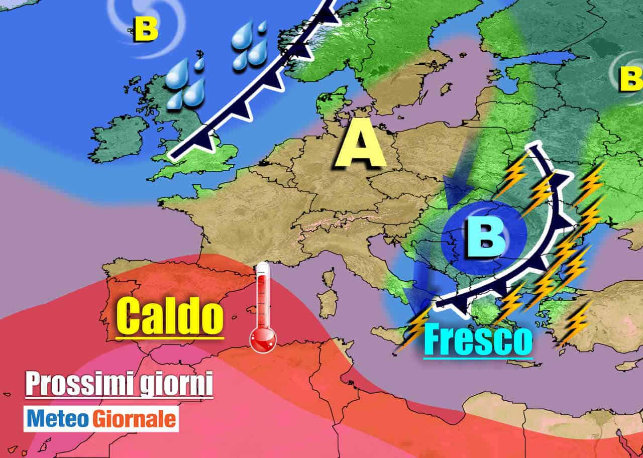 METEO sino al 23 Luglio: torna l’ANTICICLONE, ma nuove minacce all’estate