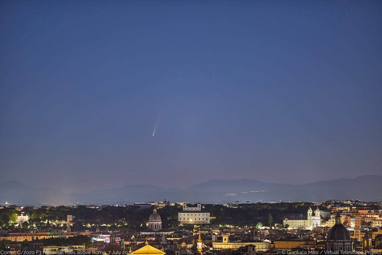 La COMETA NEOWISE è ben visibile, SHOW in cielo: ecco quando ammirarla