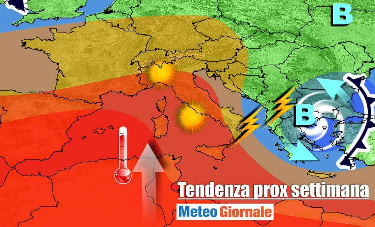 Meteo prossima settimana: ecco il CALDO a oltre 36°C d’Africa
