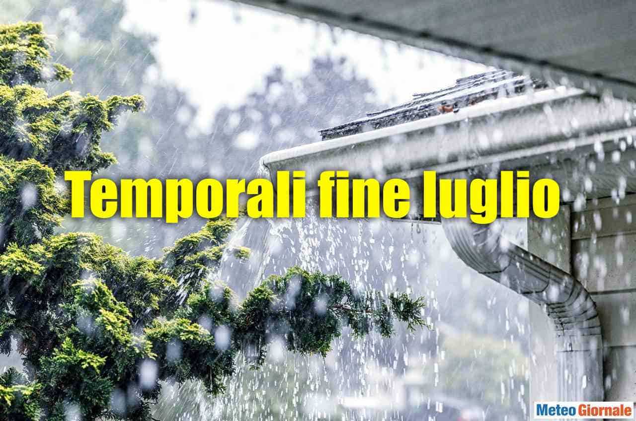 Nuovo, severo assalto di TEMPORALI entro fine luglio