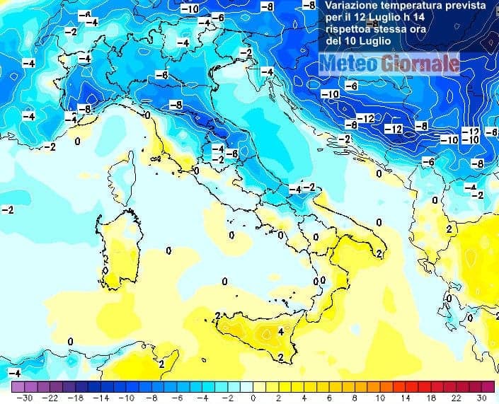 Meteo con BRUSCO CALO Temperatura, ancora una volta questa Estate