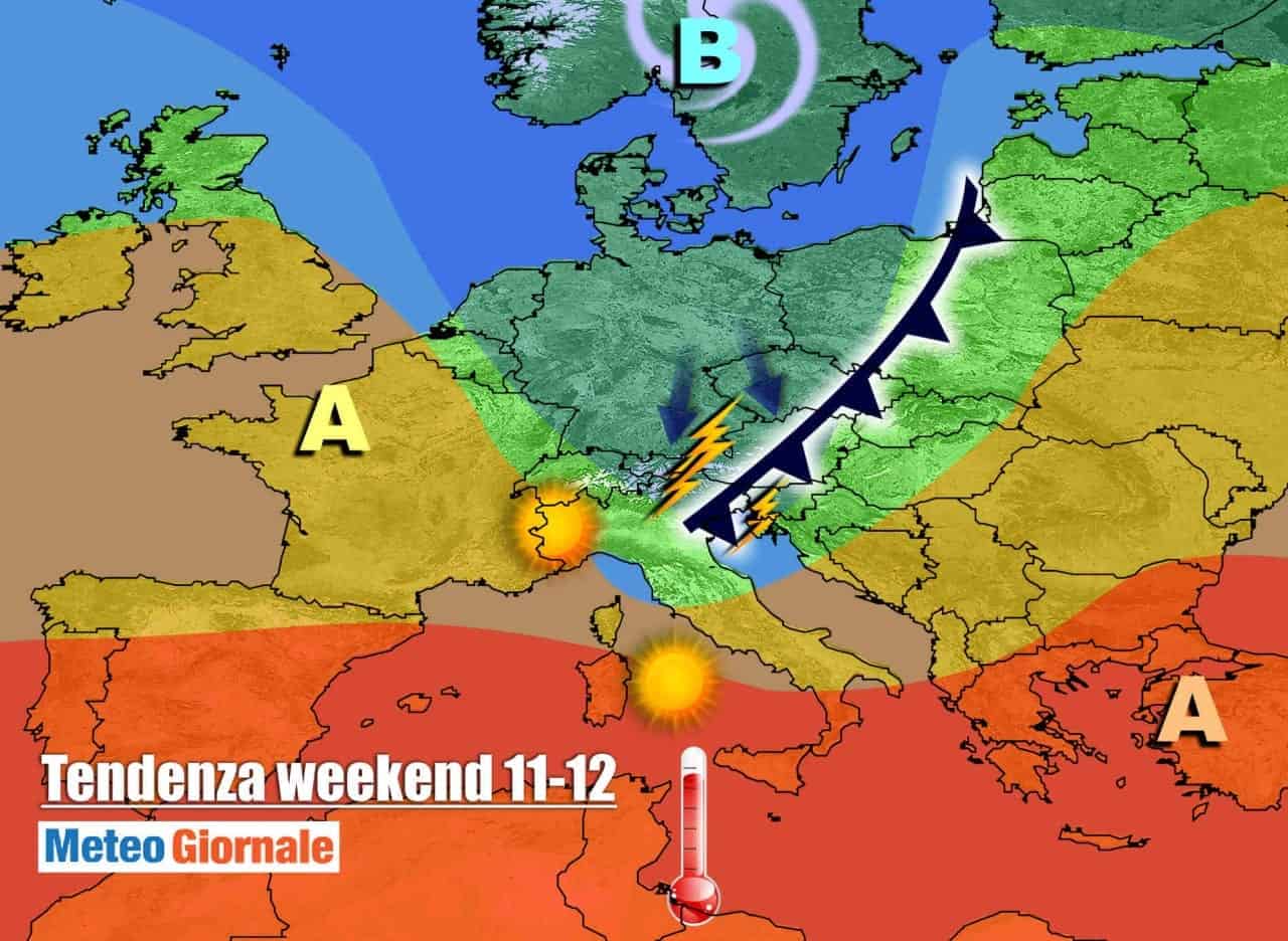 CALDO e AFA in aumento. Ma ATTENZIONE al WEEKEND, ecco cosa accadrà