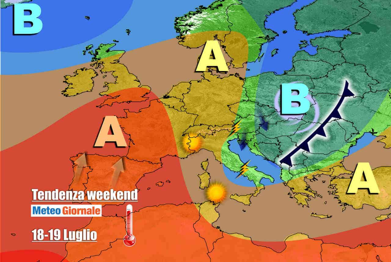 Meteo weekend, ancora FORTI TEMPORALI ecco dove. Ma in vista grosse novità