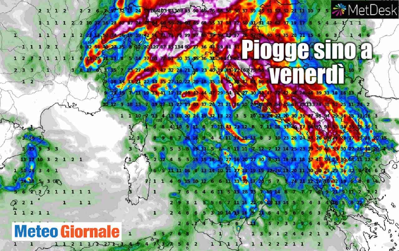 Peggiora con TEMPORALI e CROLLO termico: è peggio del previsto