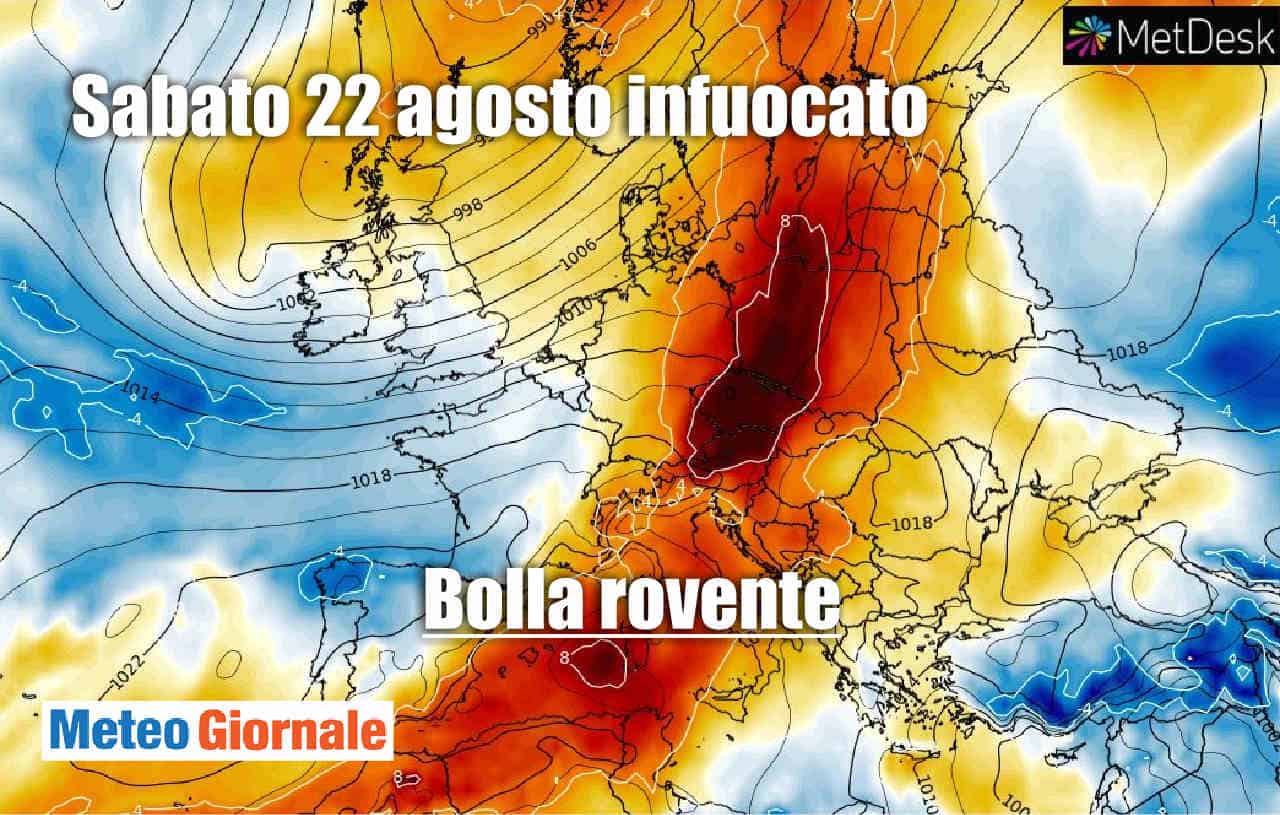 E’ l’ondata di CALDO africano più brutta dell’Estate 2020