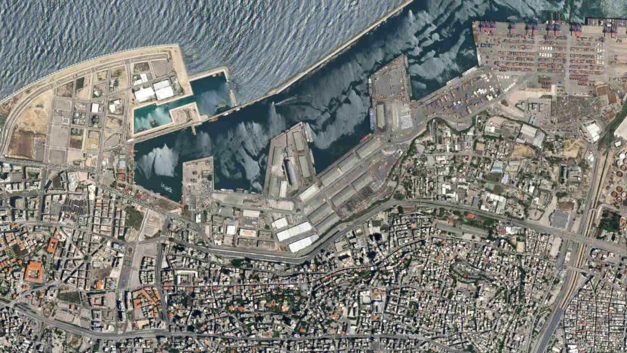 Beirut, il disastro visto dal Satellite