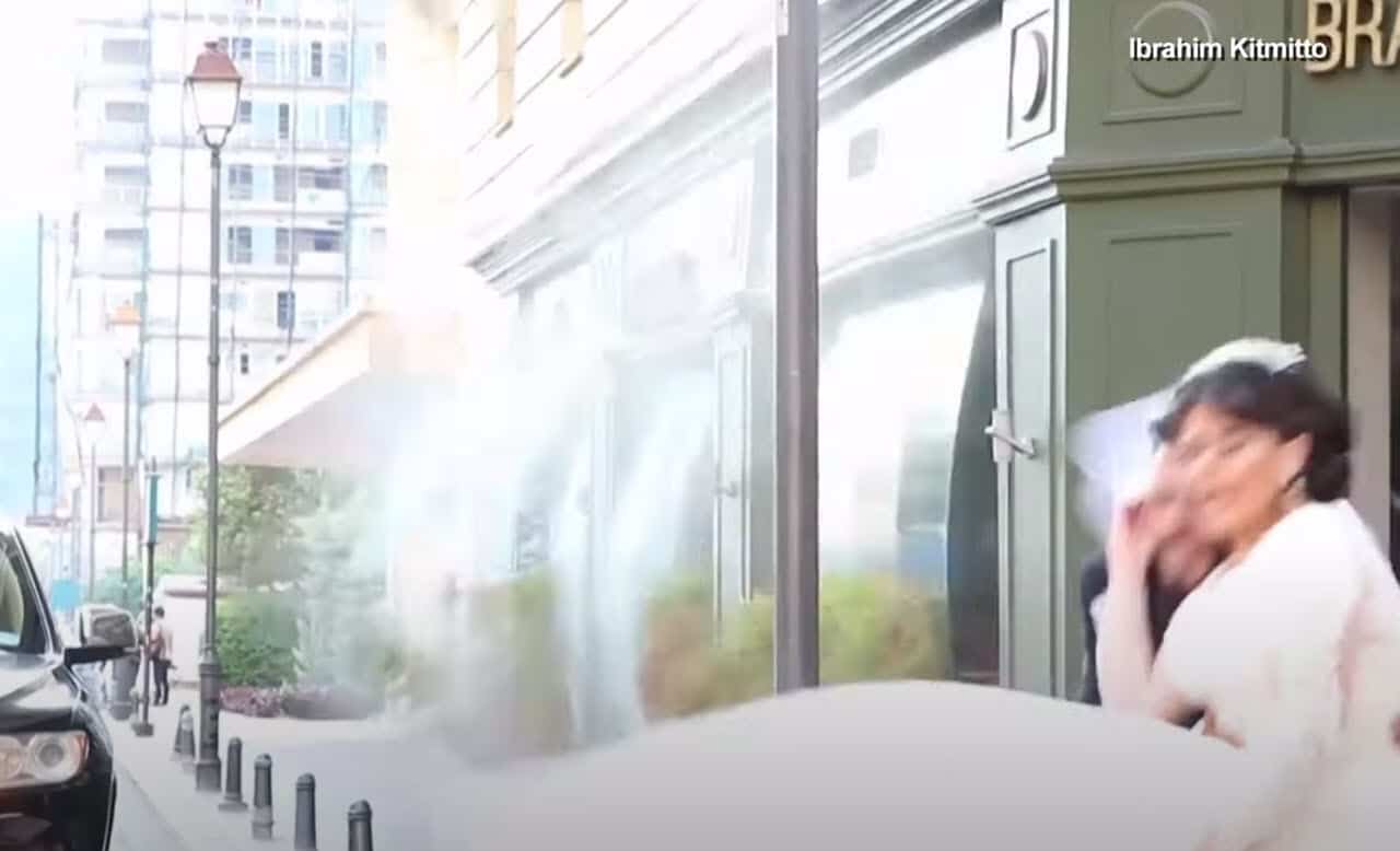 Beirut, immagini video esclusive su esplosione brutale che colpisce coppia di sposi