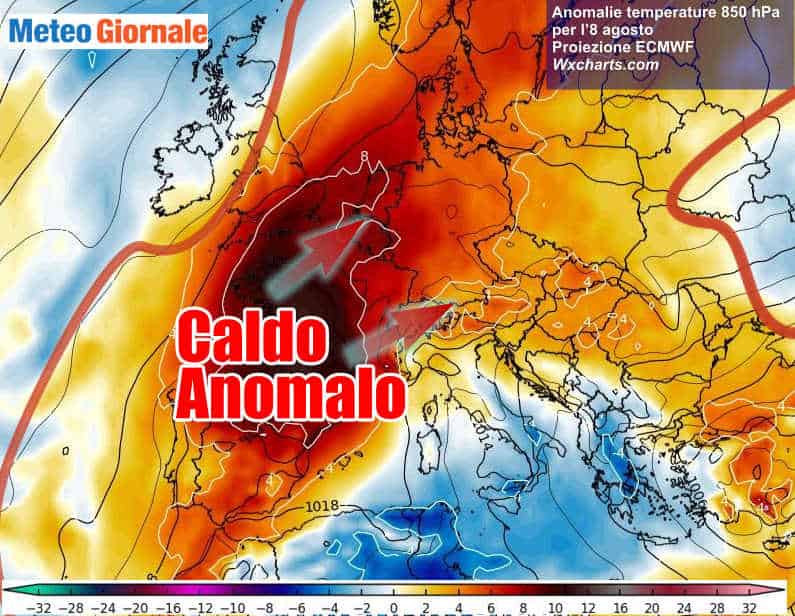 Vampata di CALDO ancora da RECORD: è METEO ESTREMO. Ecco quanto durerà