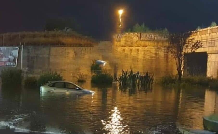 Foggia, in Puglia. Nubifragio inonda la città